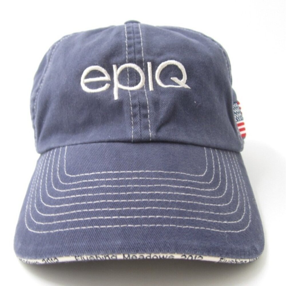 Epiq American Flag Tennis Embroidered Adjustable Hat (C)